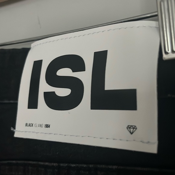 NWT Black Island Gangs Of Street Skinny Moto Cross Sport Distressed Jeans W Zip - Picture 12 of 15